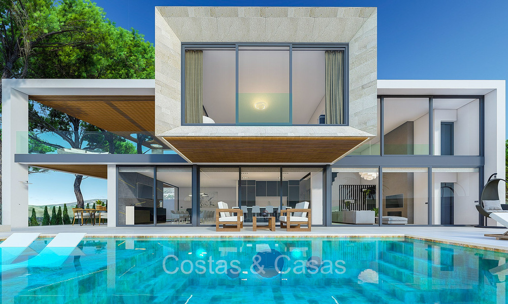 Nieubouw designervilla met fenomenaal zeezicht te koop in de heuvels van Mijas Pueblo, Costa del Sol 74432