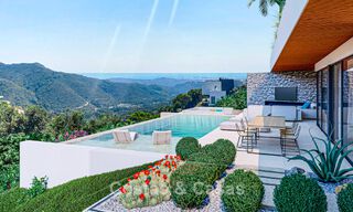 High-end designervilla met panoramisch berg- en zeezicht te koop in een gated woonresort in Benahavis - Marbella 74913 