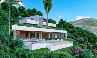 High-end designervilla met panoramisch berg- en zeezicht te koop in een gated woonresort in Benahavis - Marbella 74918 