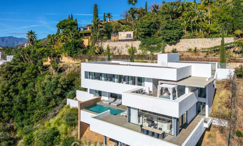 Instapklare, moderne luxevilla te koop, met zeezicht in een gated community in Benahavis - Marbella 773607