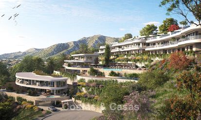 Lancering! Innovatieve schakelvilla’s te koop met privézwembad in een begeerde urbanisatie in Fuengirola, Costa del Sol 797355